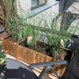 Planter hardhout rechthoek (100 x 40 x 40 cm)